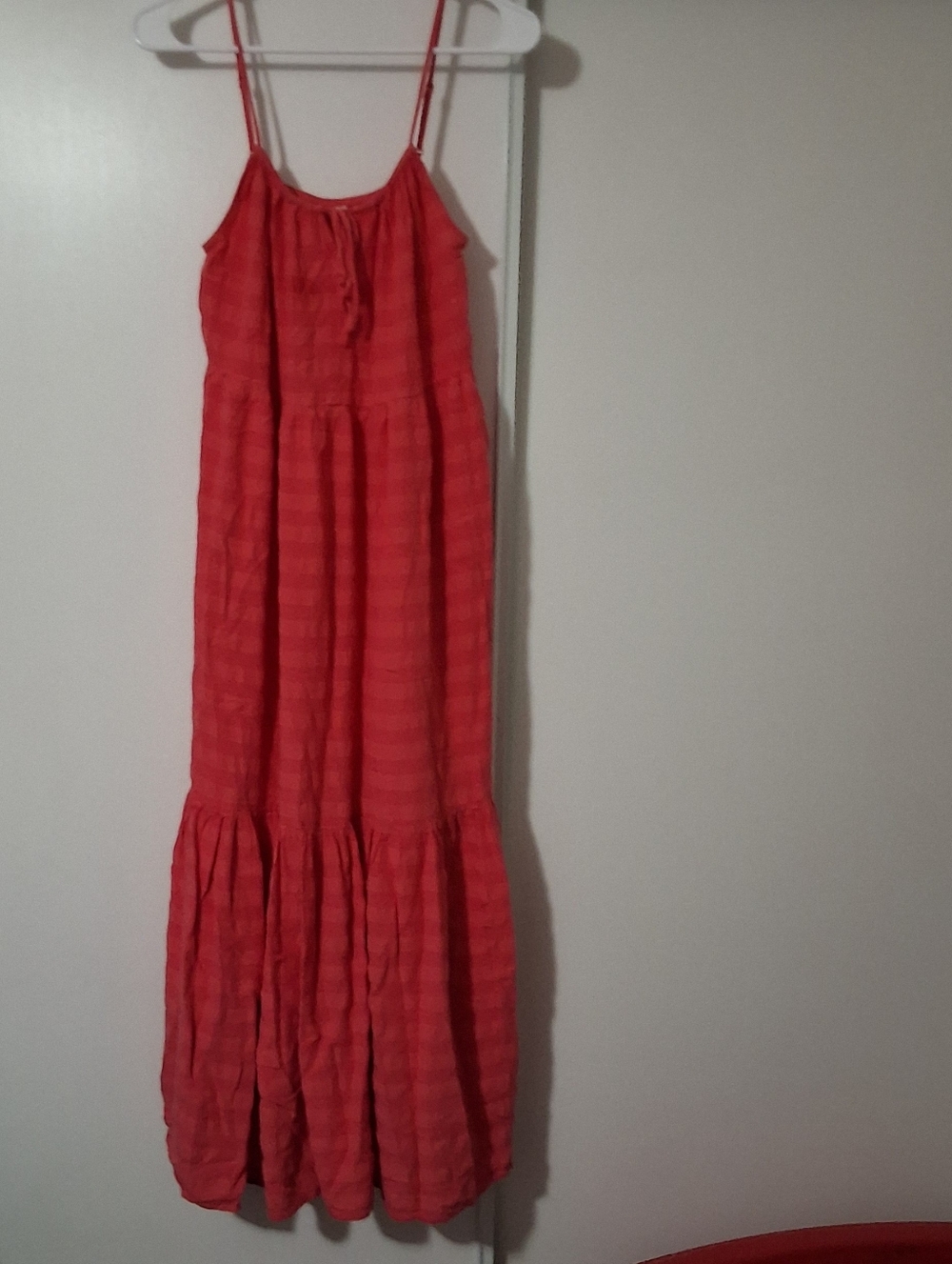Old Navy Coral Spaghetti Strap Maxi Dress Size M